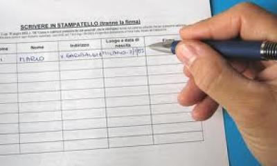Racccolta firme installazione videocamere di sorveglianza Giovi